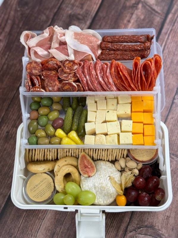 Charcuterie Tackle Box Portable Gourmet Snack – Cured Catering
