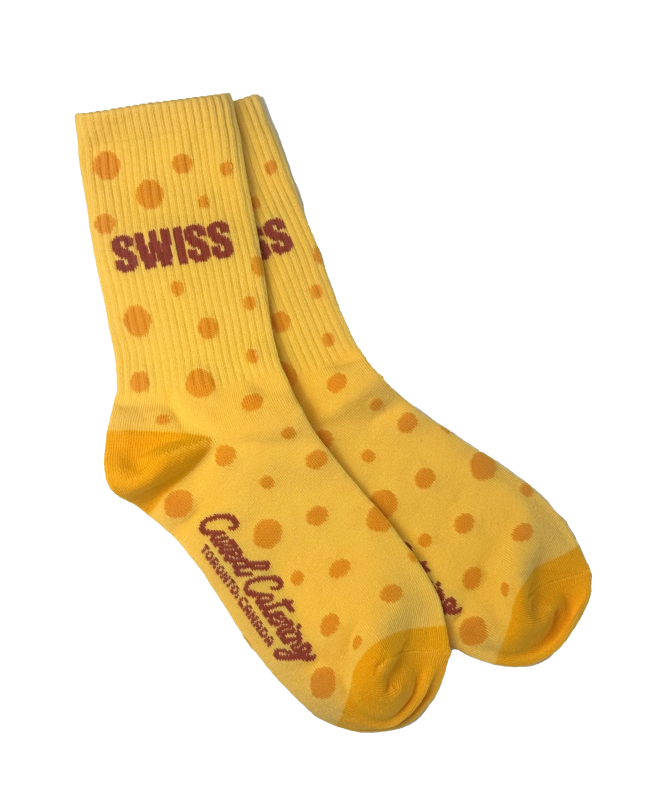 Swiss Cheese Socks - Cured Catering - catering - toronto