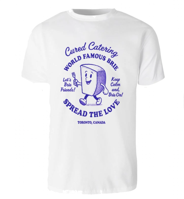 World Famous Brie Shirt - Large - Cured Catering - catering - toronto
