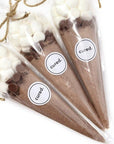 Hot Cocoa Cones - Cured Catering - catering - toronto