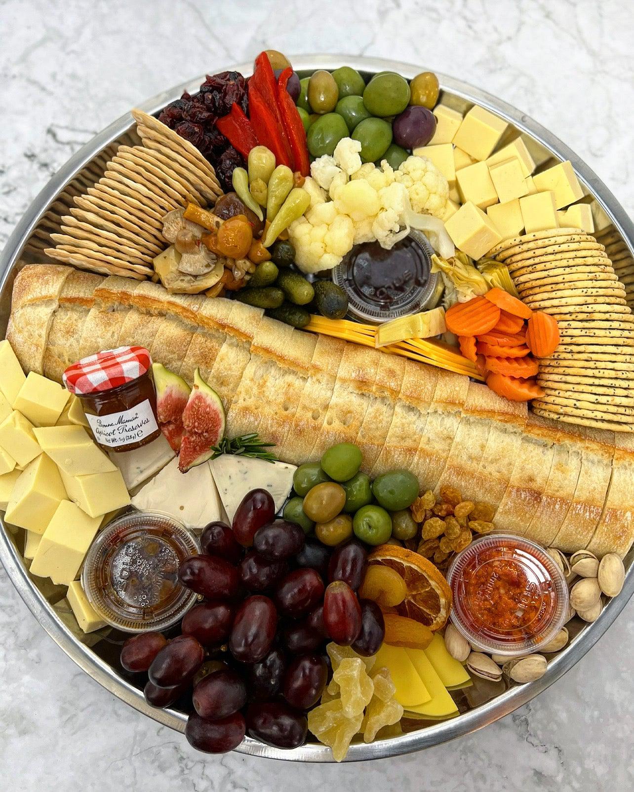 Antipasto Tray (Vegan)-Food Gift Baskets-curedcatering-Medium-No Dietary-Cured Catering