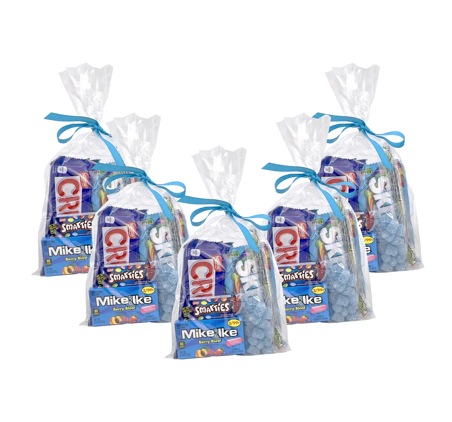 Blue Loot Bags-Candy & Chocolate-curedcatering-Five Loot Bags-No Dietary-Cured Catering