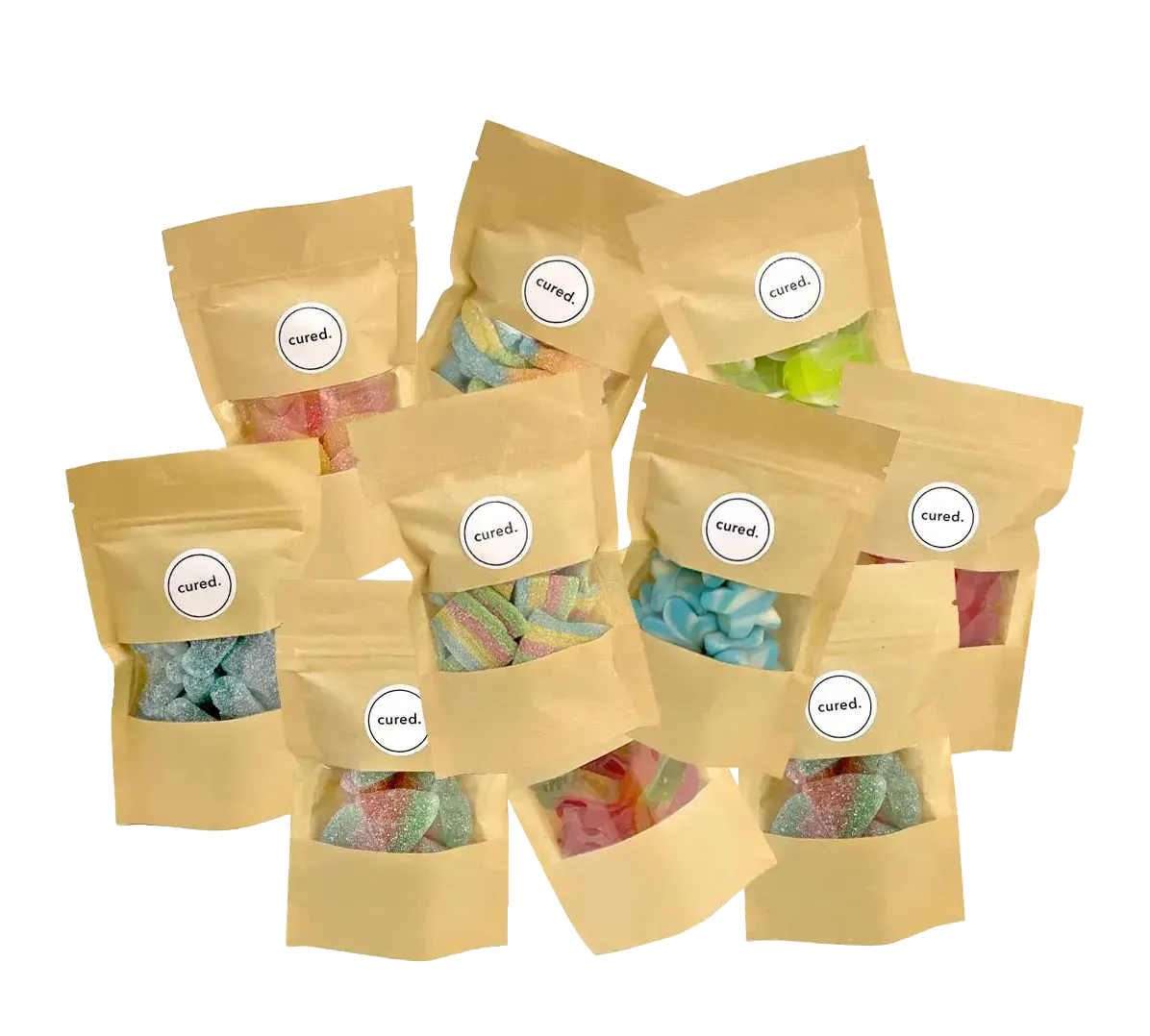 Candy Bags-loot bags-curedcatering-Sour Blue Raspberries-Cured Catering