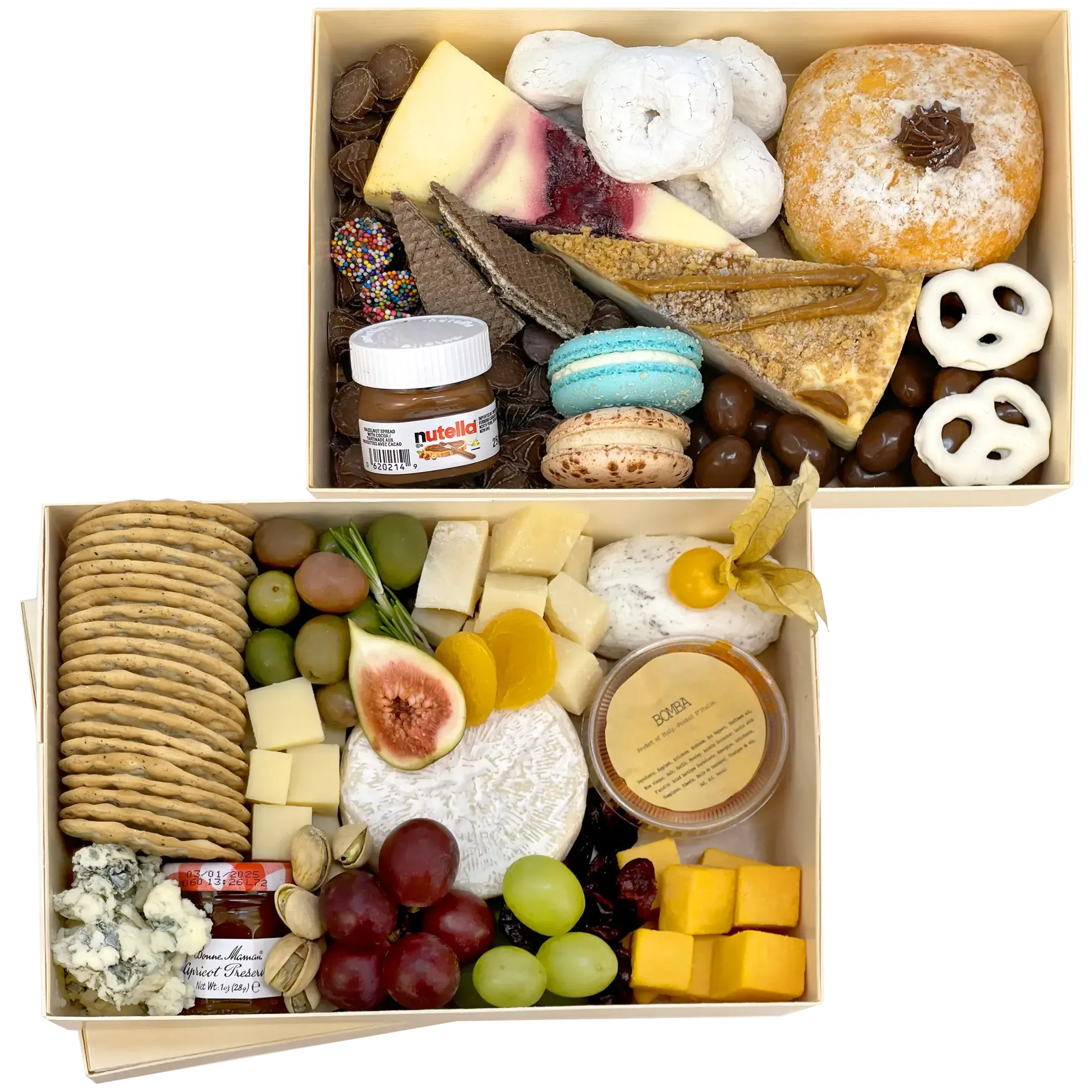 Cheese + Dessert Combo-Food Gift Baskets-curedcatering-Regular-Cured Catering