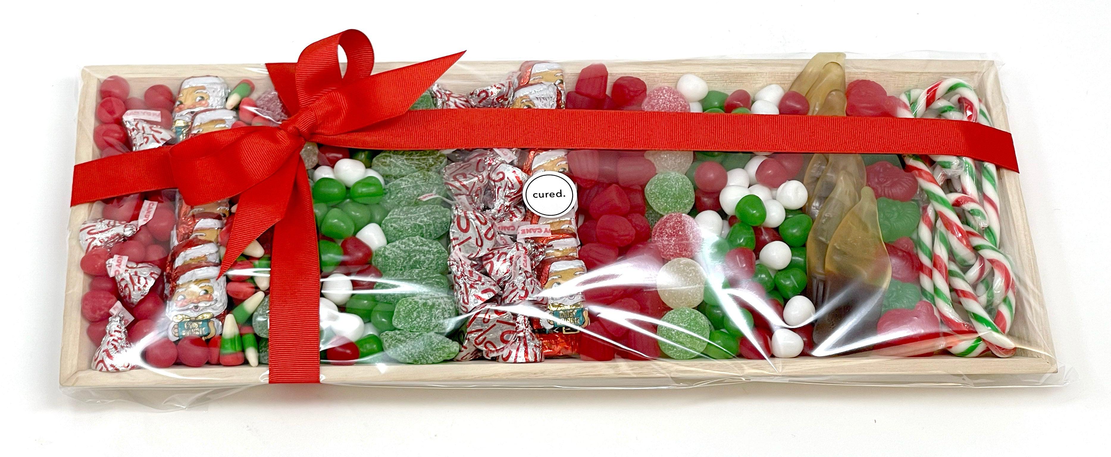 Christmas Candy Tray-Food Gift Baskets-curedcatering-Table Runner-No Add Ons-Cured Catering