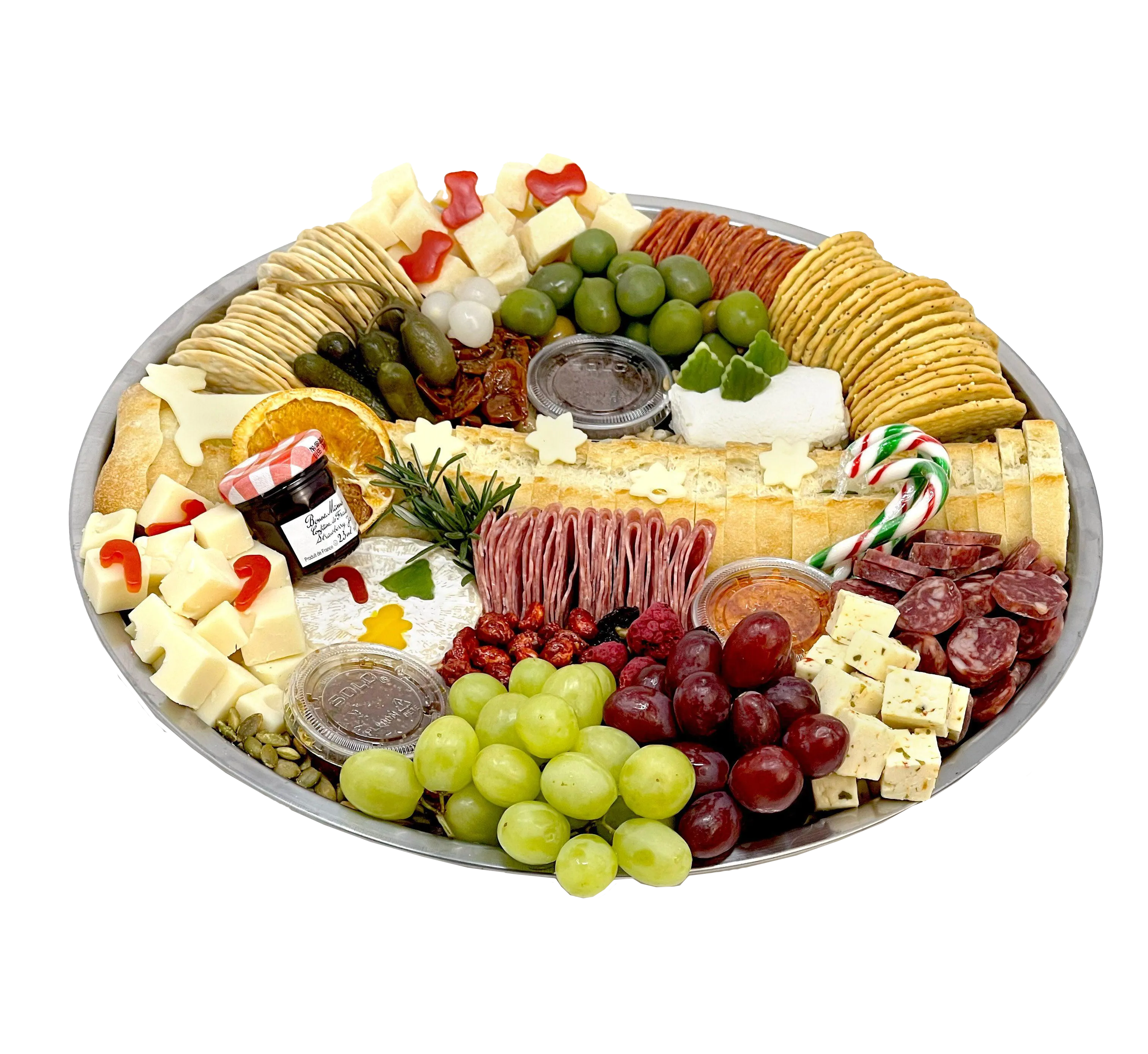 Christmas Charcuterie Tray-Food Gift Baskets-curedcatering-Medium-No Premium Add Ons-Cured Catering