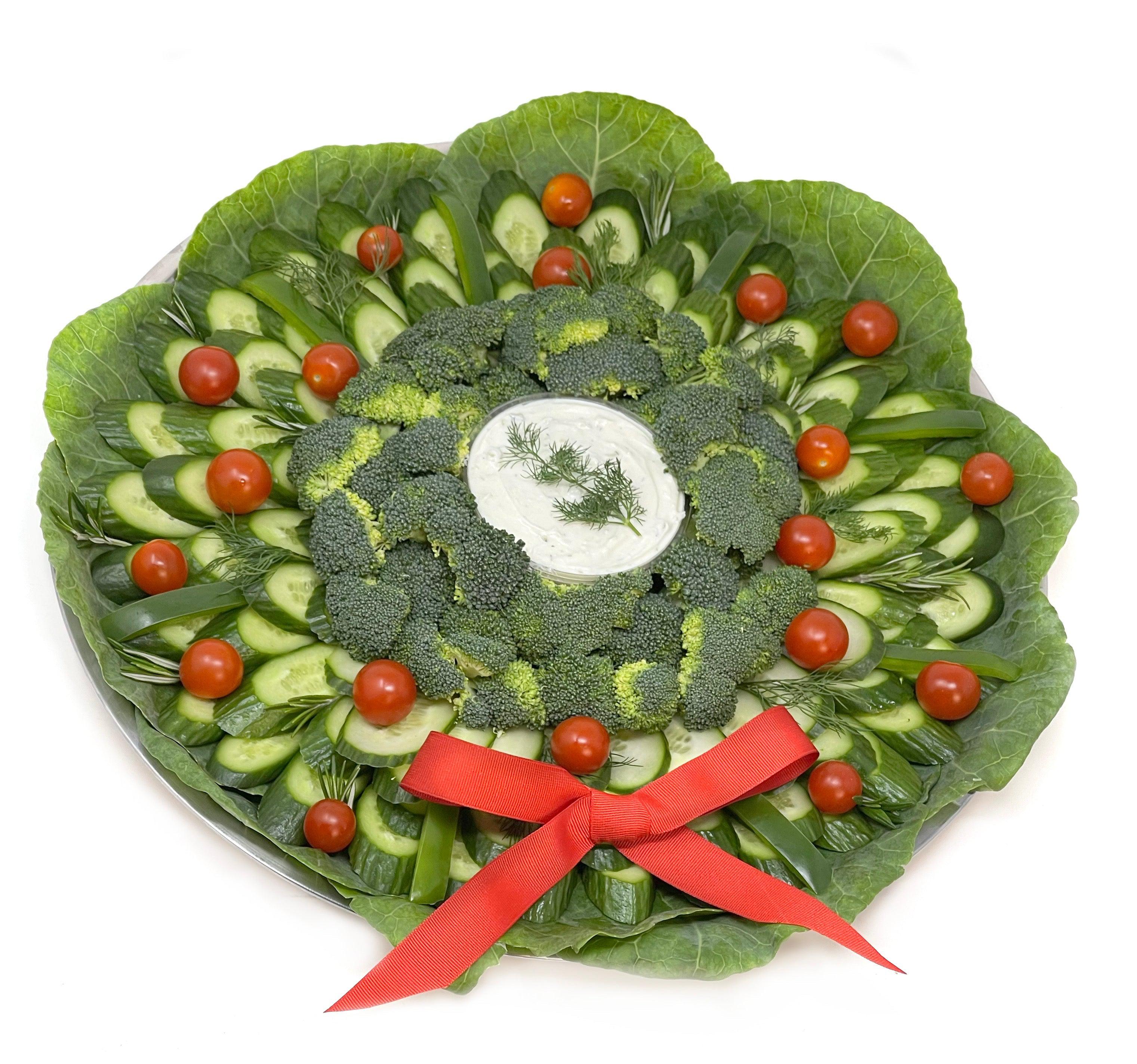 Christmas Crudités Wreath-Charcuterie-Corporate Catering Toronto-Best Charcuterie-Catering Toronto-Cured Catering