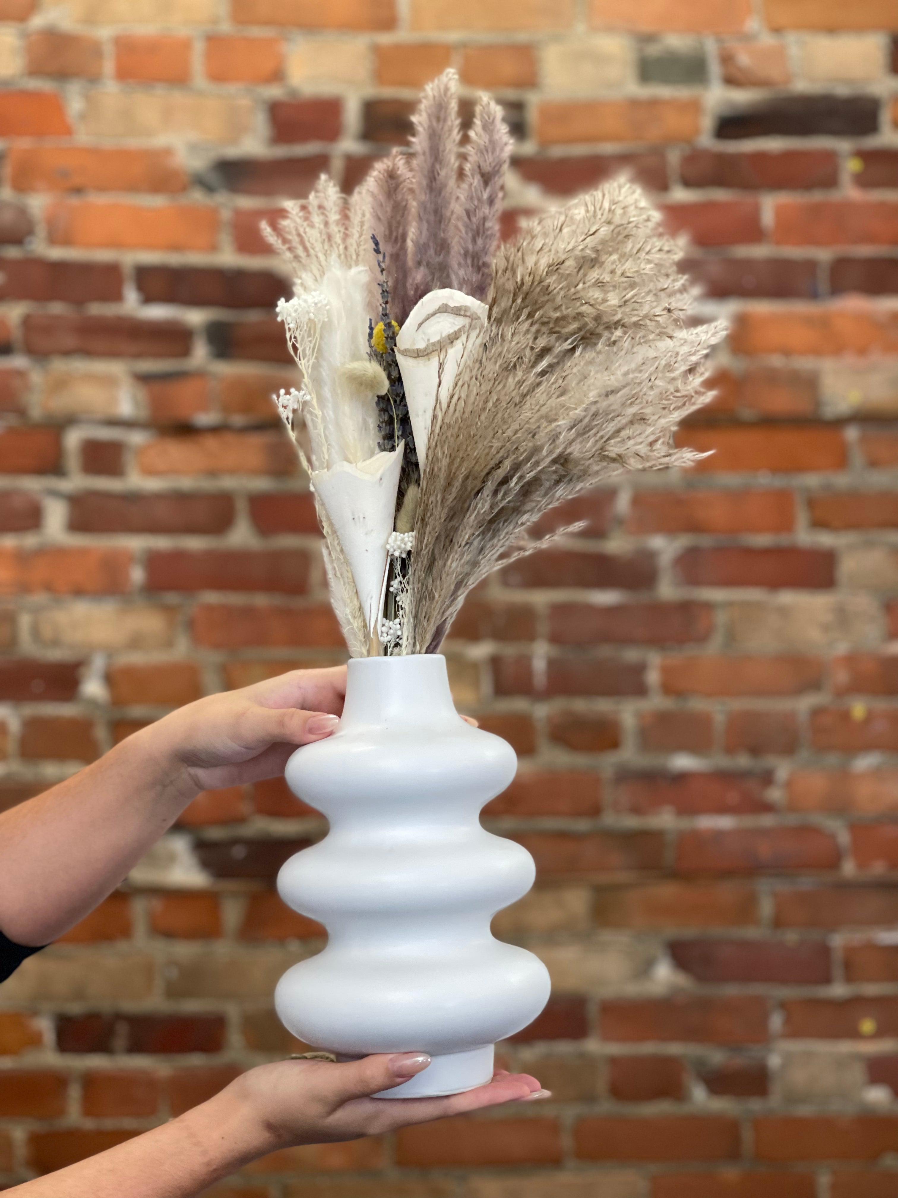 Dried Pampas Bouquet in Vase-Charcuterie-Corporate Catering Toronto-Best Charcuterie-Catering Toronto-Cured Catering