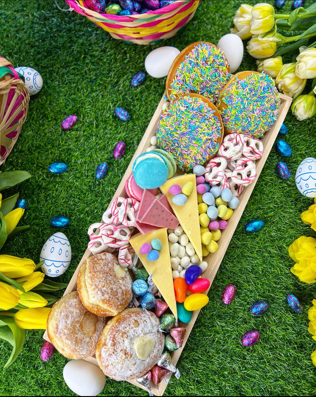 Easter Dessert Tray-Food Gift Baskets-curedcatering-Table Runner-Cured Catering