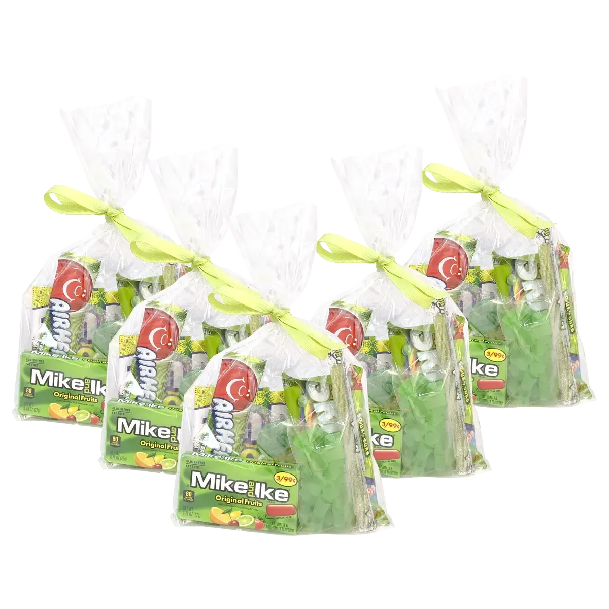 Green Loot Bags-Candy & Chocolate-curedcatering-Five Loot Bags-No Dietary-Cured Catering