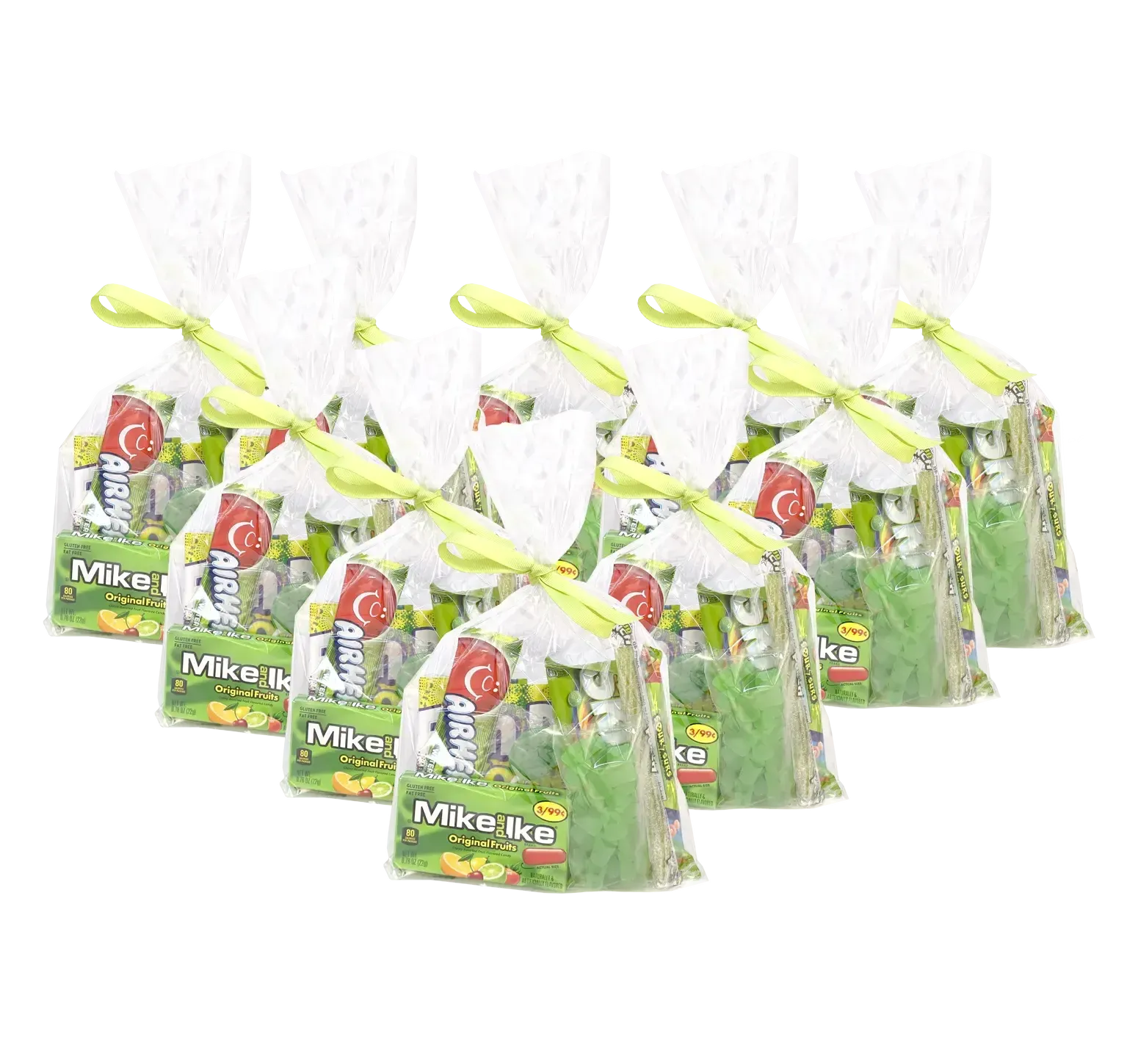 Green Loot Bags-Candy & Chocolate-curedcatering-Ten Loot Bags-No Dietary-Cured Catering