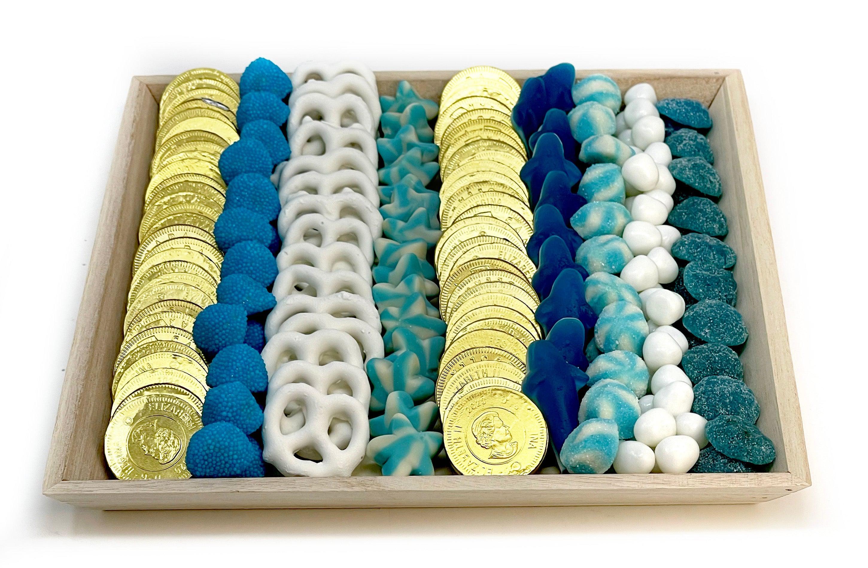 Hanukkah Candy Tray-Candy &amp; Chocolate-curedcatering-Small-No Add Ons-Cured Catering