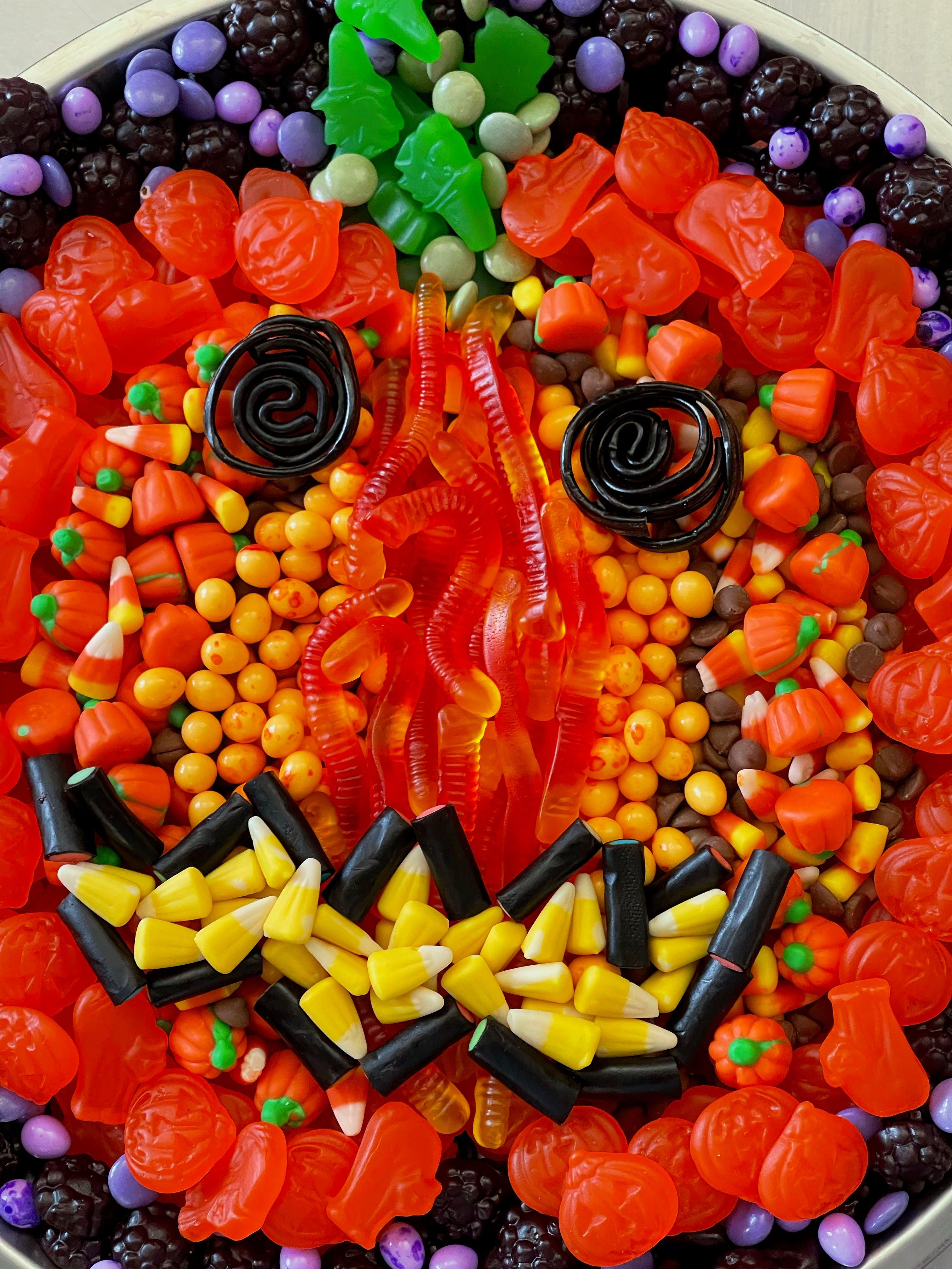 Jack-O'-Lantern Candy Tray-Candy & Chocolate-Cured Catering-Cured Catering