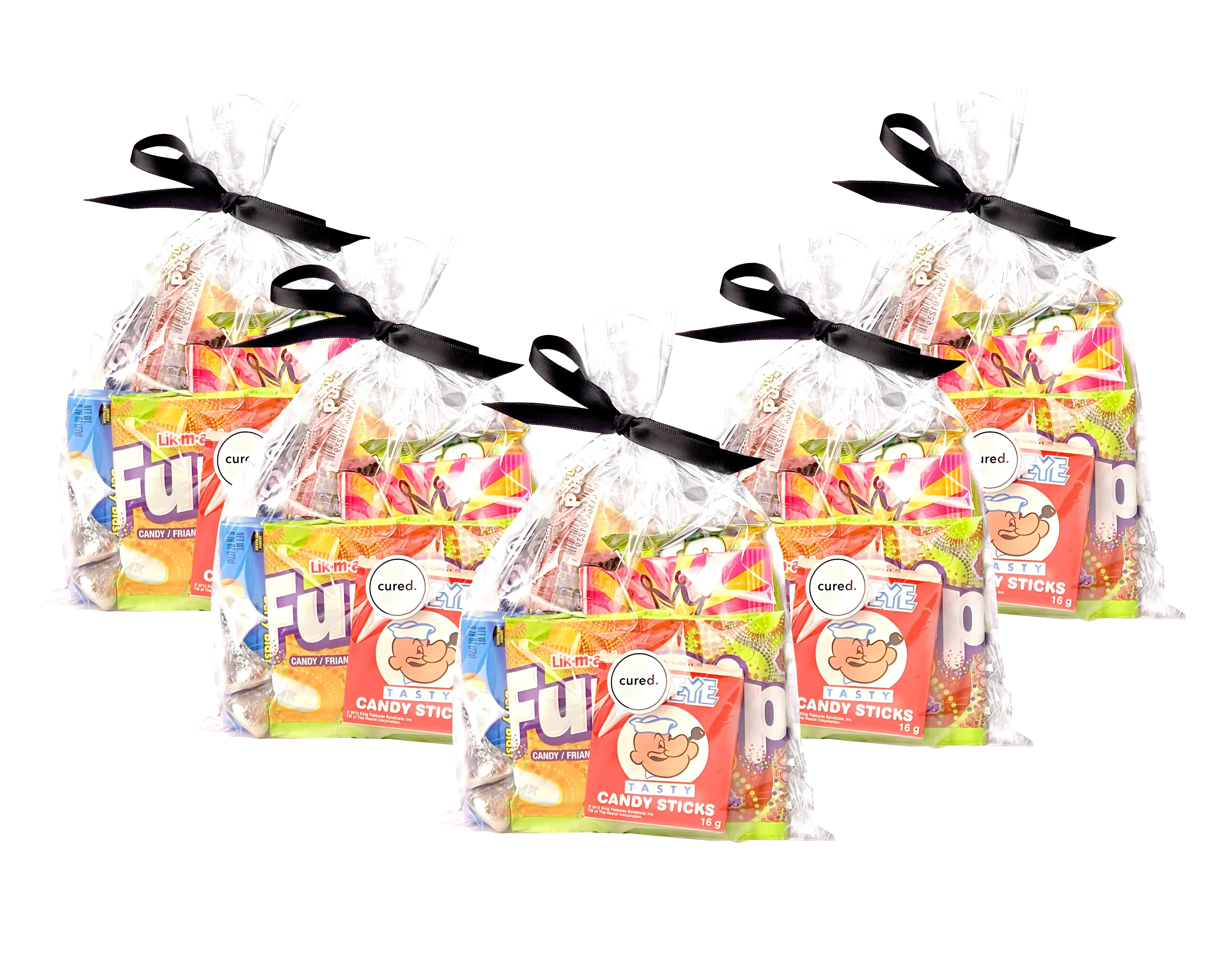 Custom Logo Loot Bags-Candy & Chocolate-curedcatering-Five Loot Bags-No Dietary-Cured Catering