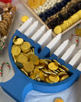 Menorah Candy Tray-Food Gift Baskets-curedcatering-No Premium Add Ons-Cured Catering