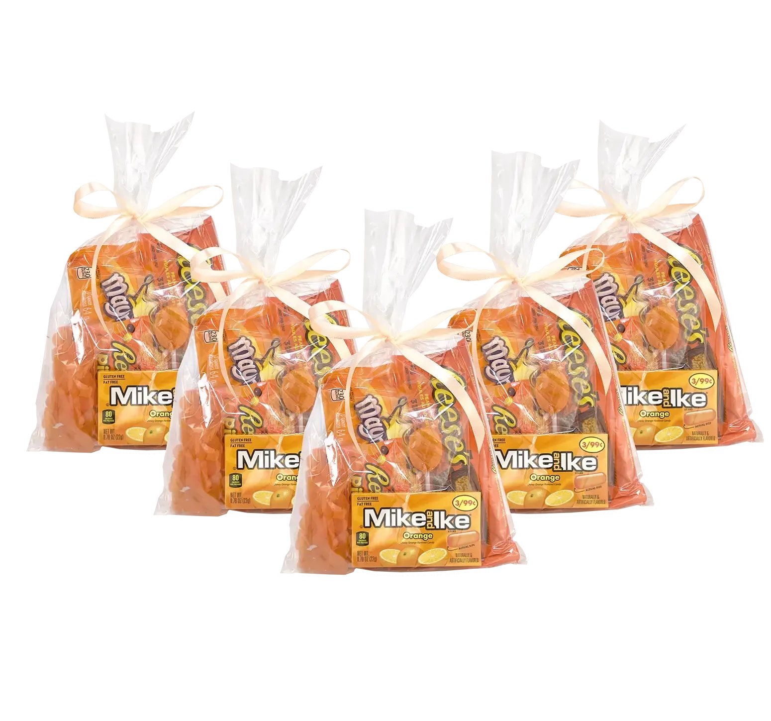 Orange Loot Bags-Candy & Chocolate-curedcatering-Five Loot Bags-No Dietary-Cured Catering