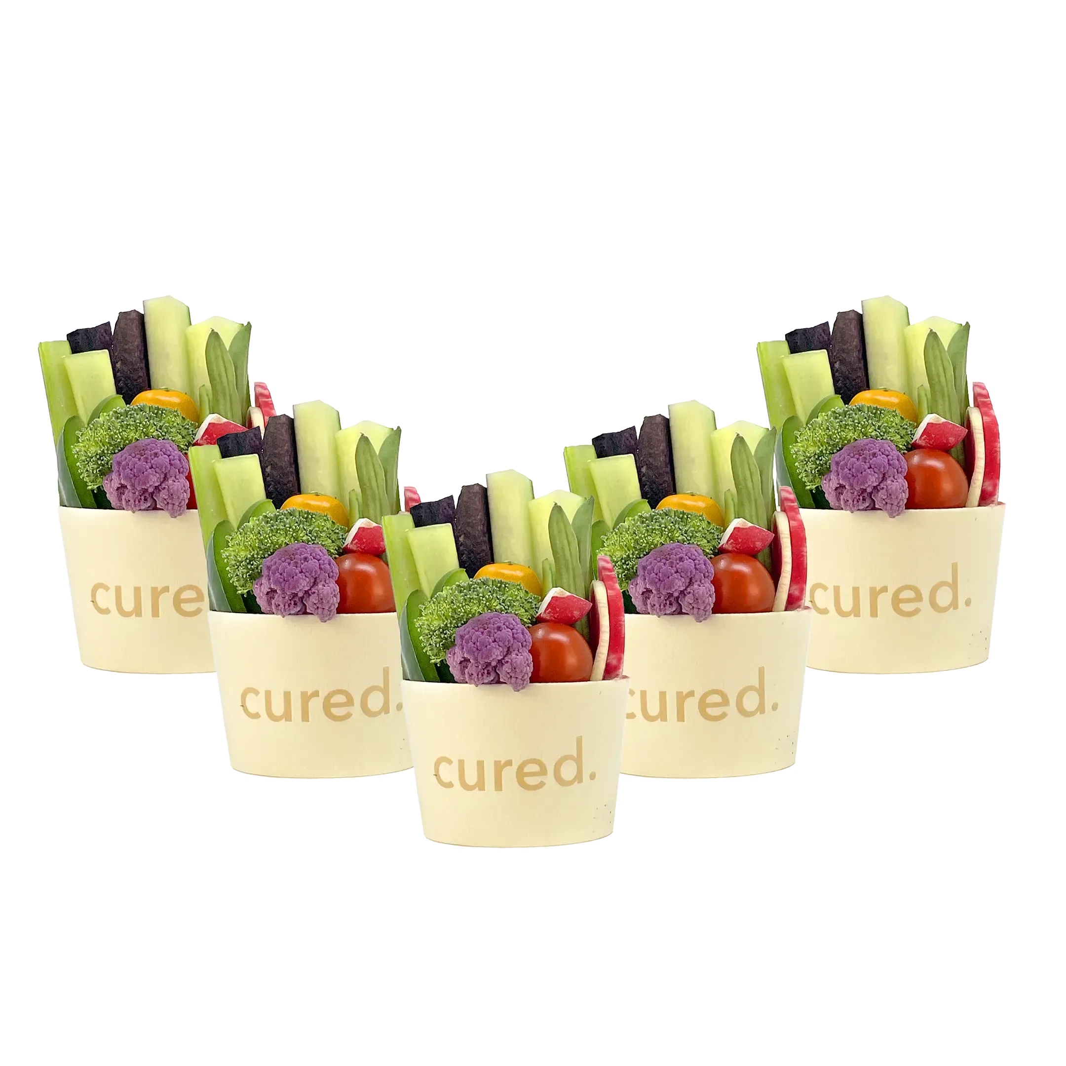 Personal Crudités-charcurerie-Cured Catering-1 Cup-Cured Catering