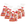 Red Loot Bags-Candy & Chocolate-curedcatering-Five Loot Bags-No Dietary-Cured Catering