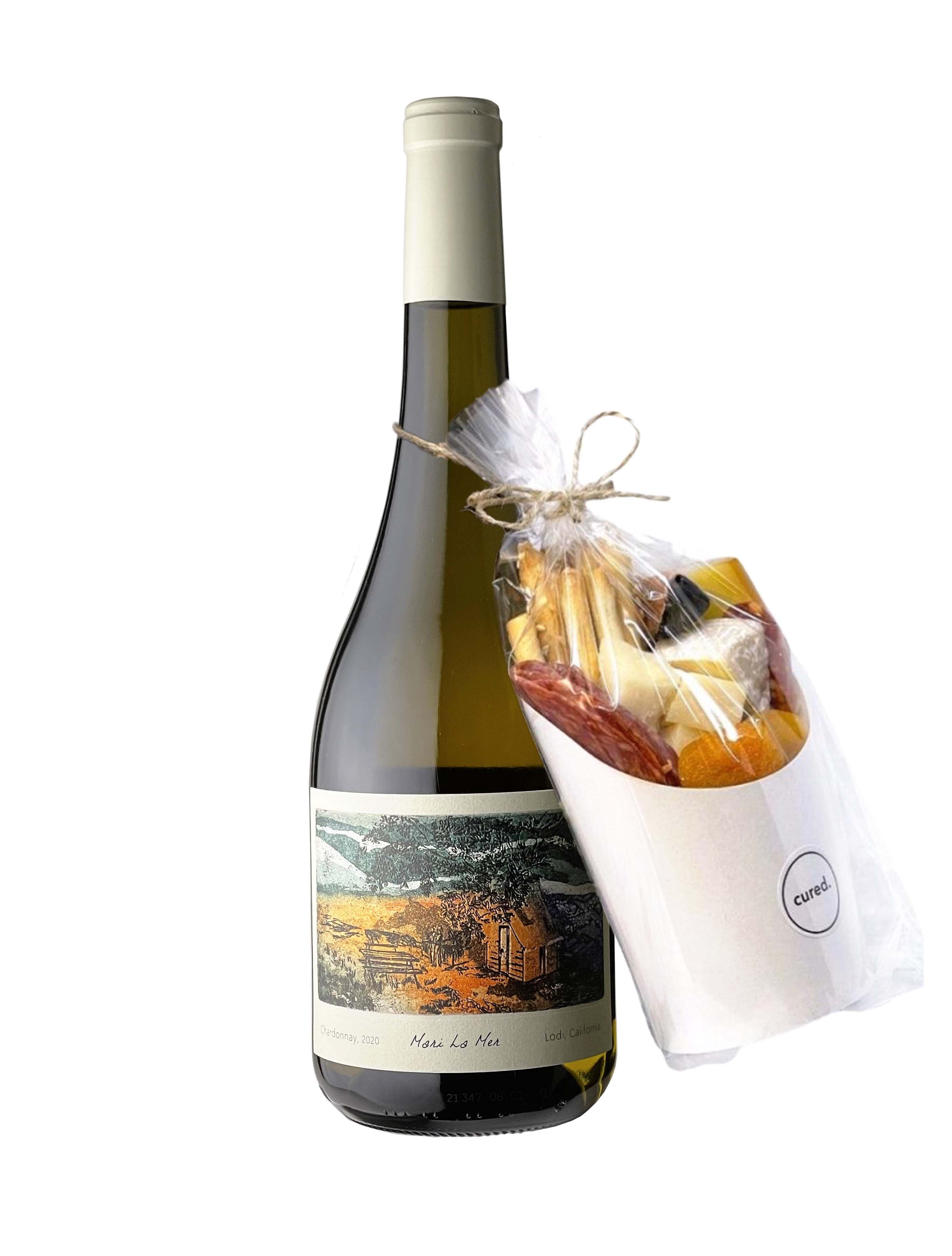 The Perfect Pair-charcurerie-Cured Catering-Charcuterie Cup-White Wine-One Charcuterie Cup-Cured Catering