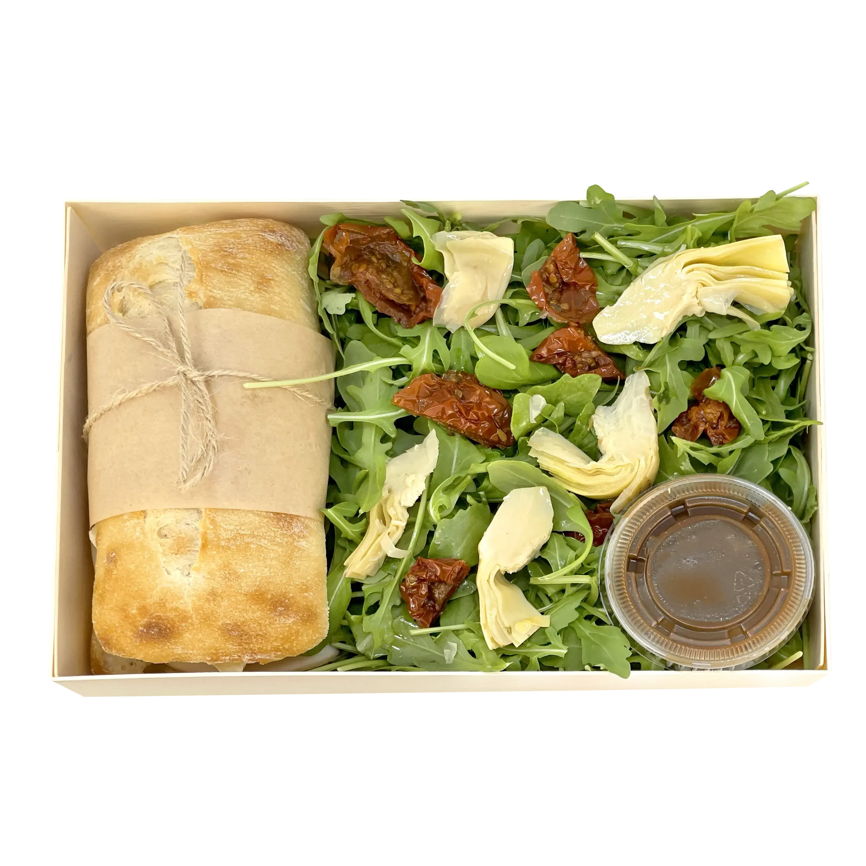 Vegan Sandwich + Salad Combo-charcurerie-curedcatering-Vegano-Pisa (vg)-Cured Catering