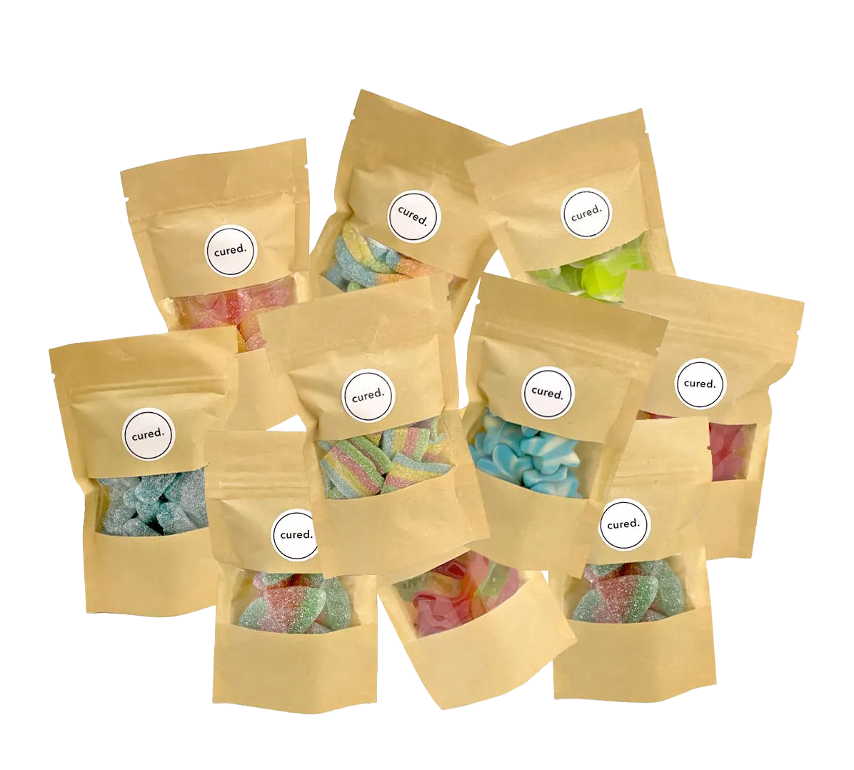 Candy Bags-loot bags-curedcatering-Sour Blue Raspberries-Cured Catering
