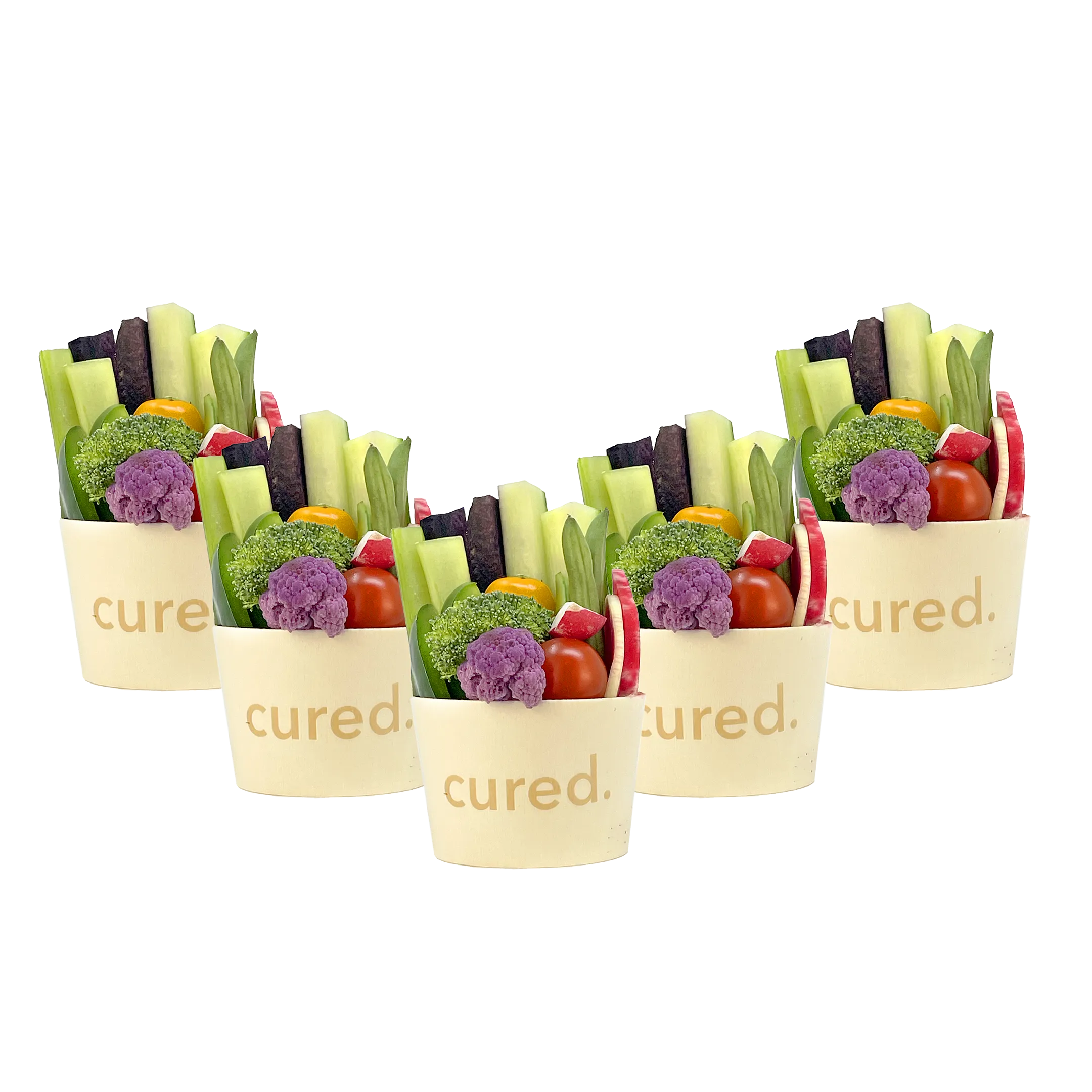 Personal Crudités-charcurerie-Cured Catering-1 Cup-Cured Catering