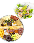 Flower and Charcuterie Tray Gift Pack
