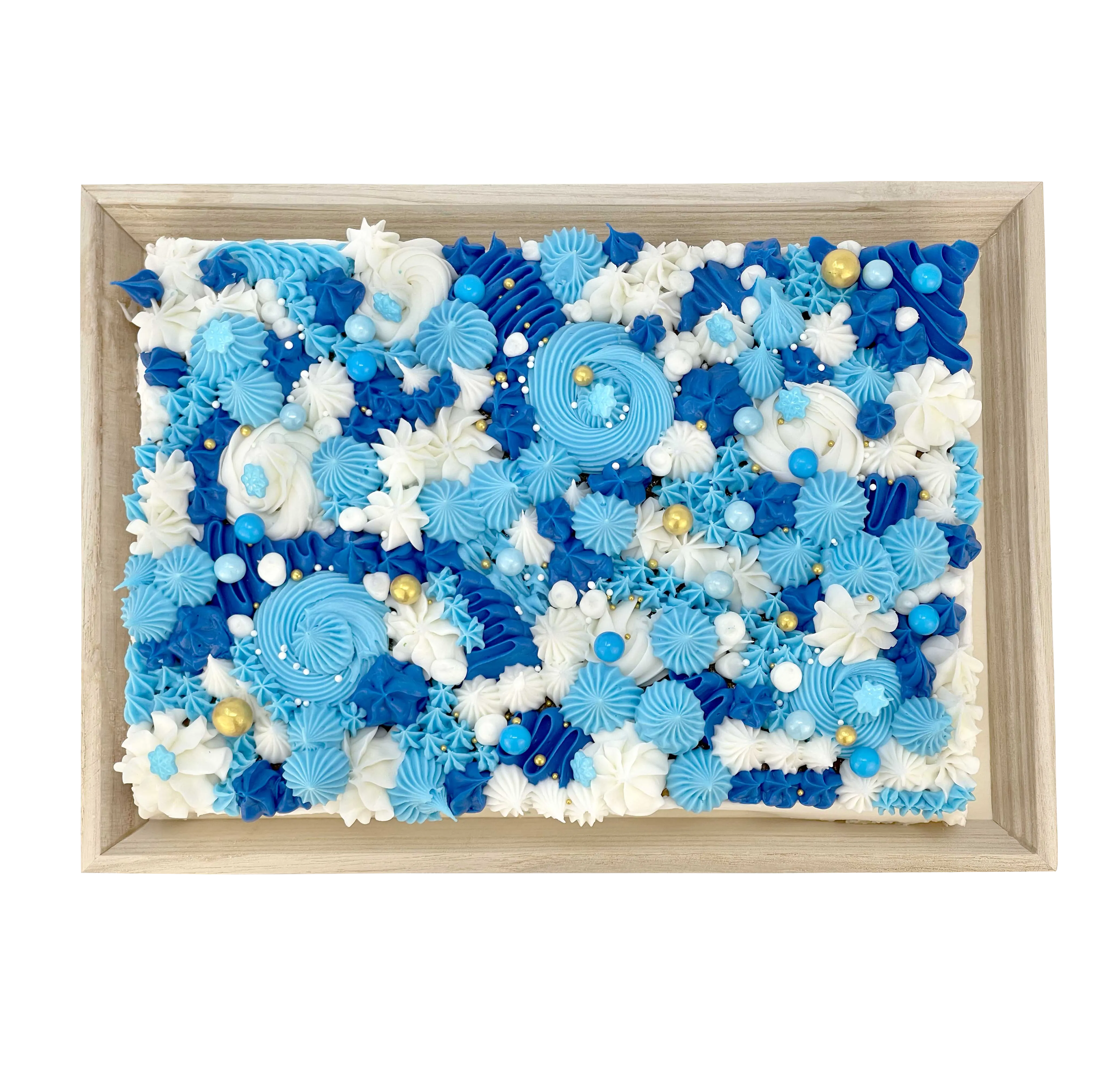 Hanukkah Cake-Food Gift Baskets-Cured Catering-Medium-Vanilla-Cured Catering