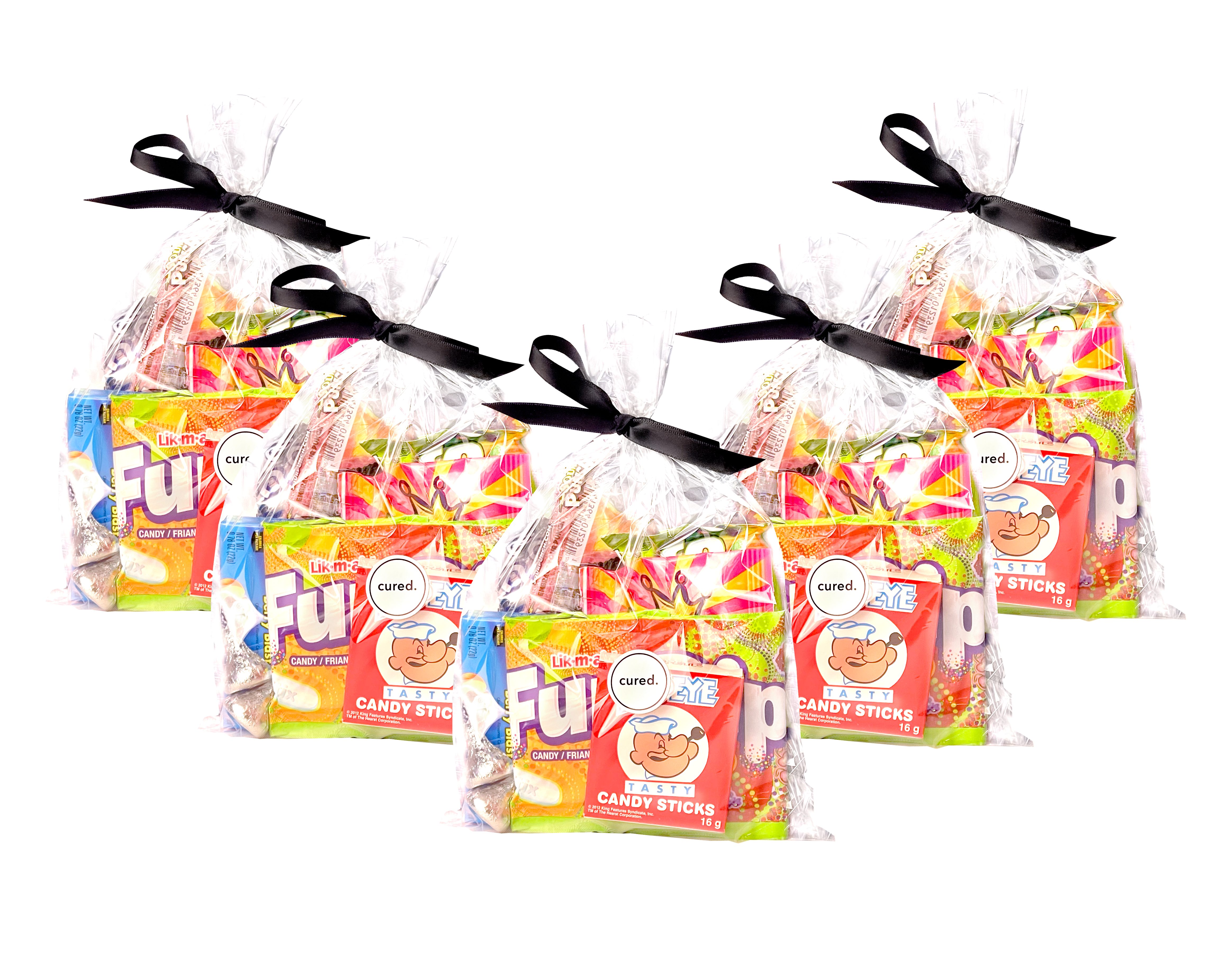 Custom Logo Loot Bags-Candy & Chocolate-curedcatering-Five Loot Bags-No Dietary-Cured Catering