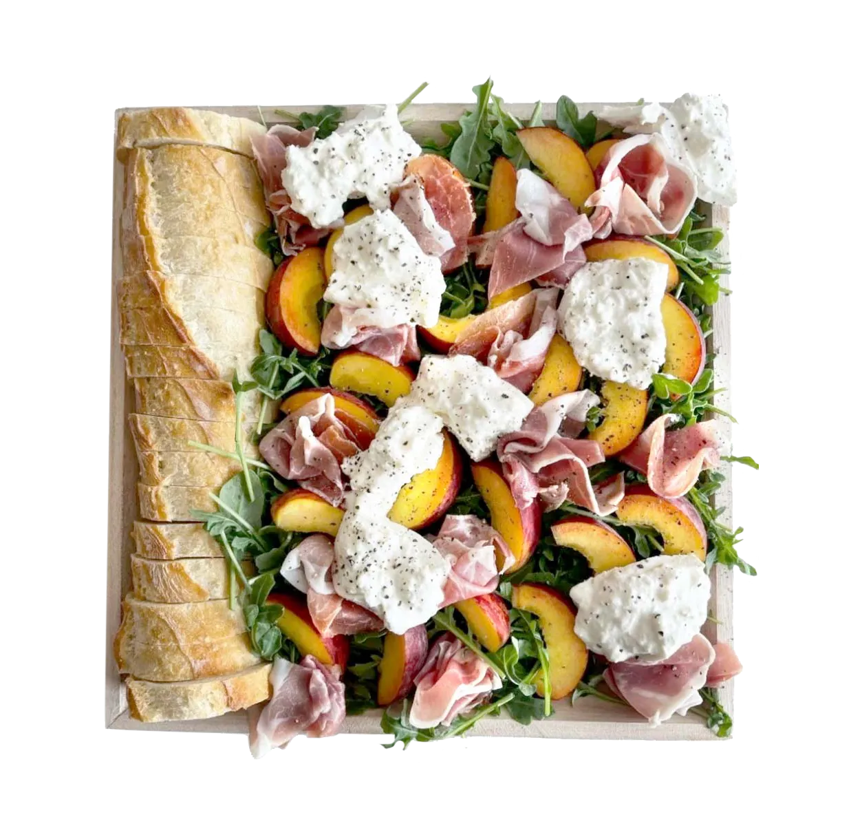 Peach Prosciutto + Burrata-charcurerie-curedcatering-Cured Catering
