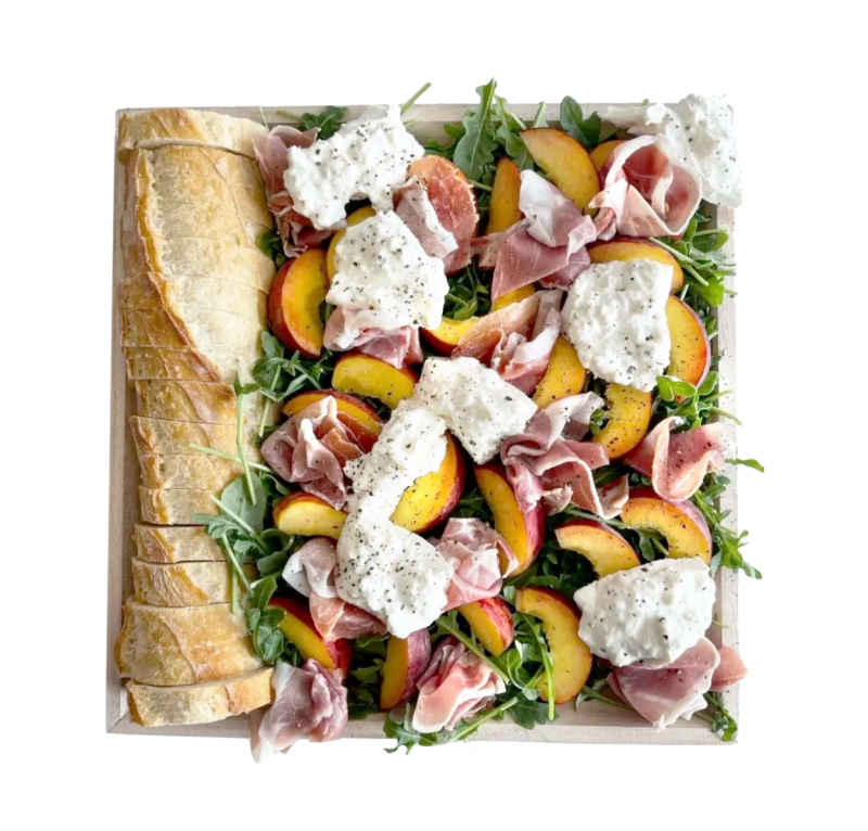 Peach Prosciutto + Burrata - Cured Catering - catering - toronto