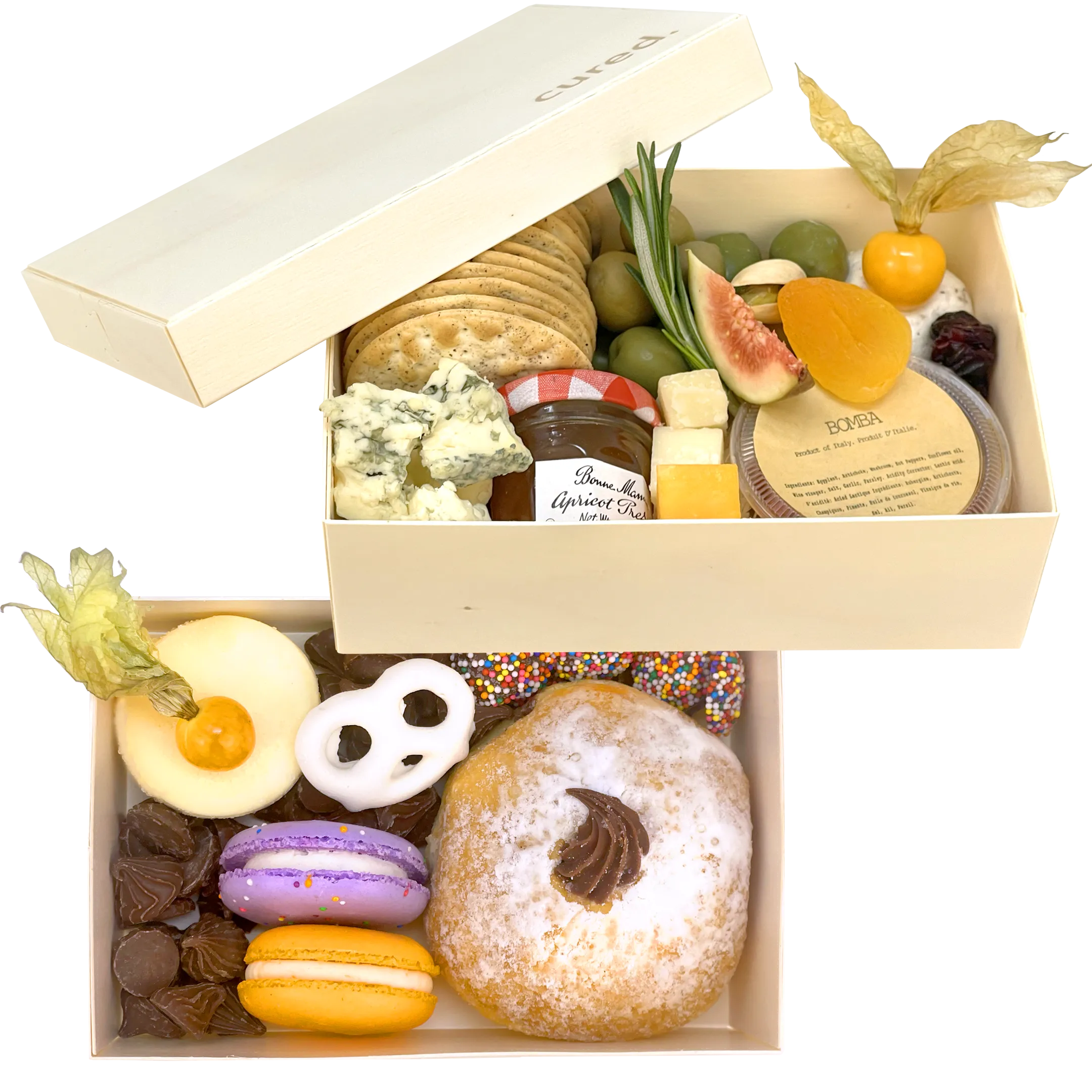 Cheese + Dessert Combo-Food Gift Baskets-curedcatering-Personal-Cured Catering
