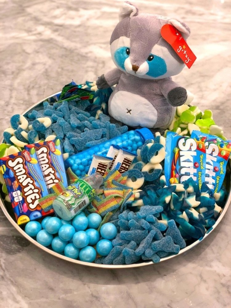 Baby Tray-Food Gift Baskets-curedcatering-Pink-Cured Catering