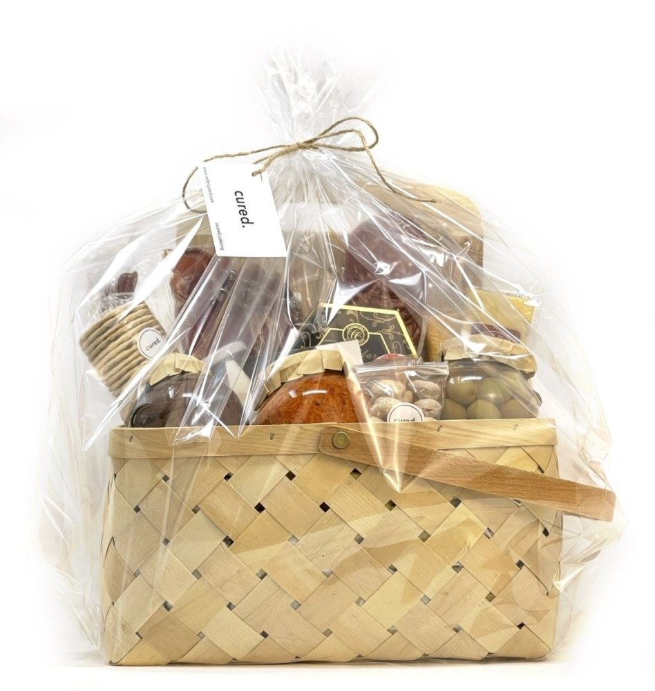 Charcuterie Gift Basket-Food Gift Baskets-curedcatering-Medium-Cured Catering