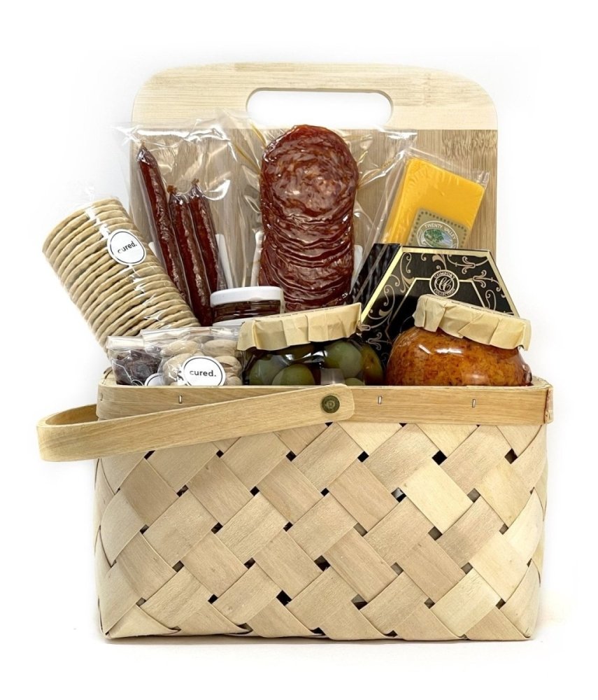Charcuterie Gift Basket-Food Gift Baskets-curedcatering-Medium-Cured Catering