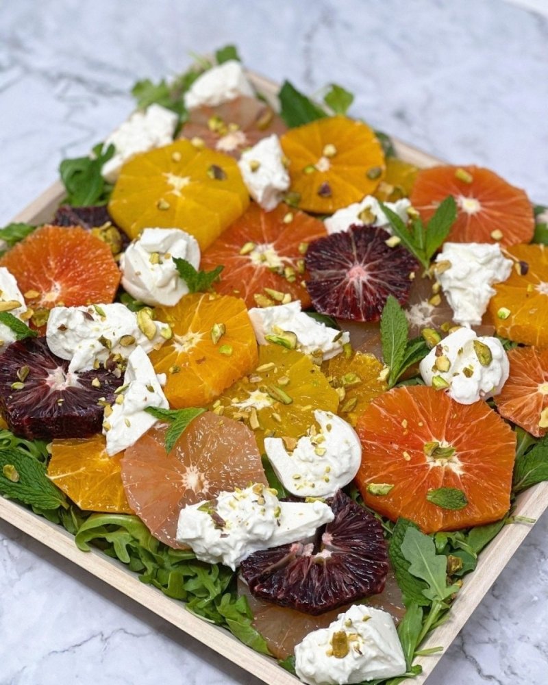Citrus Burrata Tray-Food Gift Baskets-Cured Catering-Nuts-Small-Cured Catering