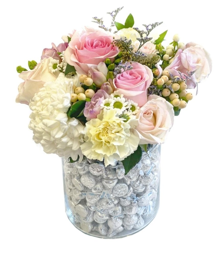 Customizable Bouquet-Food Gift Baskets-Cured Catering-Hershey's Kisses-Cured Catering