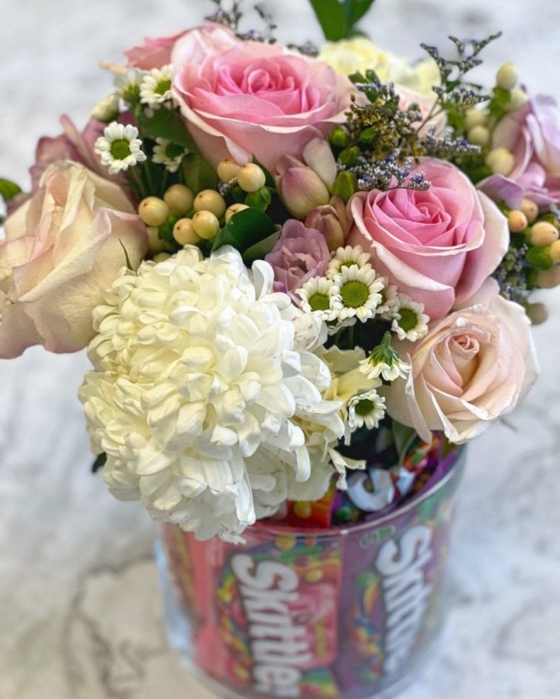 Customizable Bouquet-Food Gift Baskets-Cured Catering-Skittles-Cured Catering