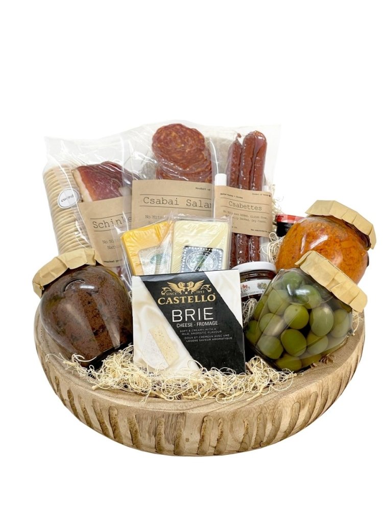 Grand Charcuterie Basket-Food Gift Baskets-curedcatering-Cured Catering
