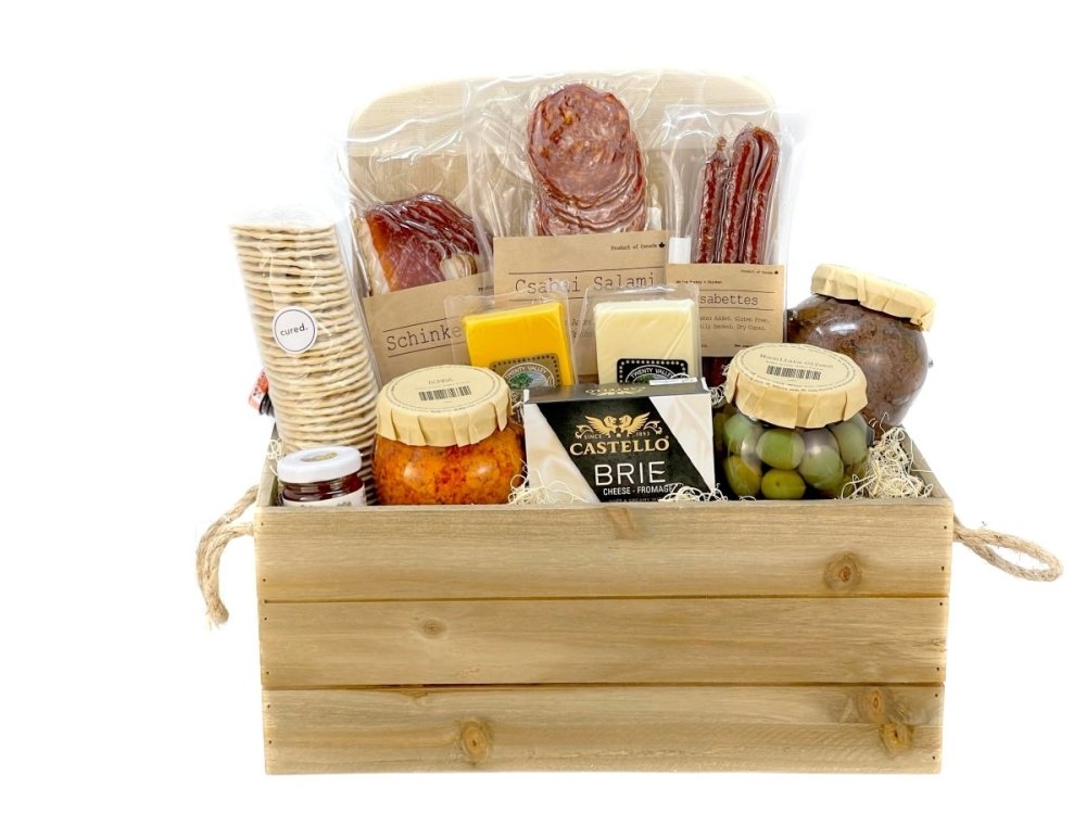 Grand Charcuterie Box-Food Gift Baskets-curedcatering-Cured Catering