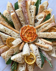 Hummus + Ciabatta Platter-Food Gift Baskets-curedcatering-Medium-No Dietary-Cured Catering