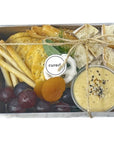 Hummus + Ciabatta Platter-Food Gift Baskets-curedcatering-Medium-No Dietary-Cured Catering