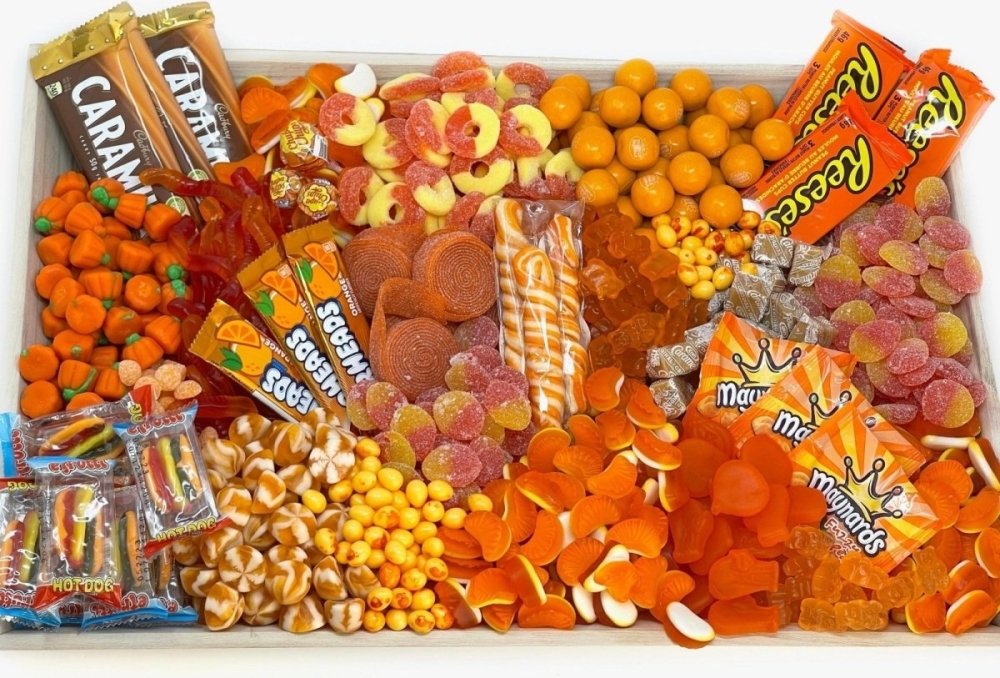 Monochrome Candy Platter-Candy &amp; Chocolate-Cured Catering-Large-Orange-Cured Catering
