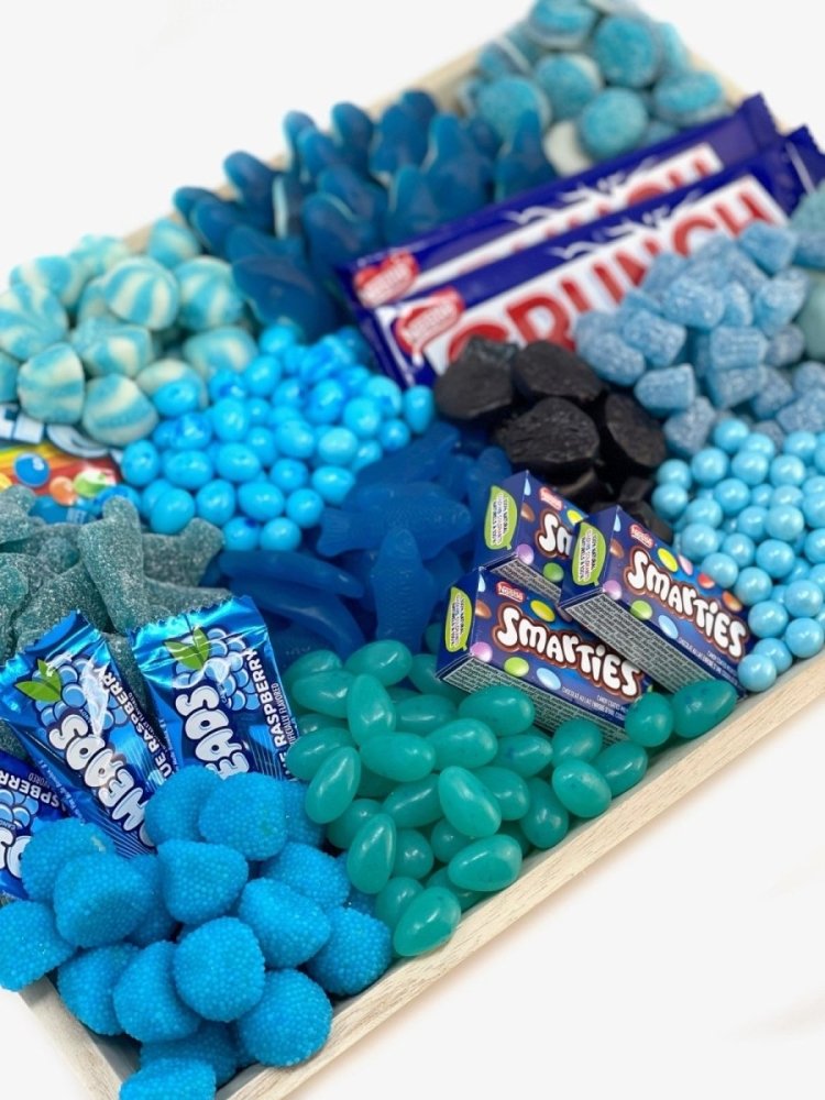 Monochrome Candy Platter-Candy &amp; Chocolate-Cured Catering-Medium-Blue-Cured Catering