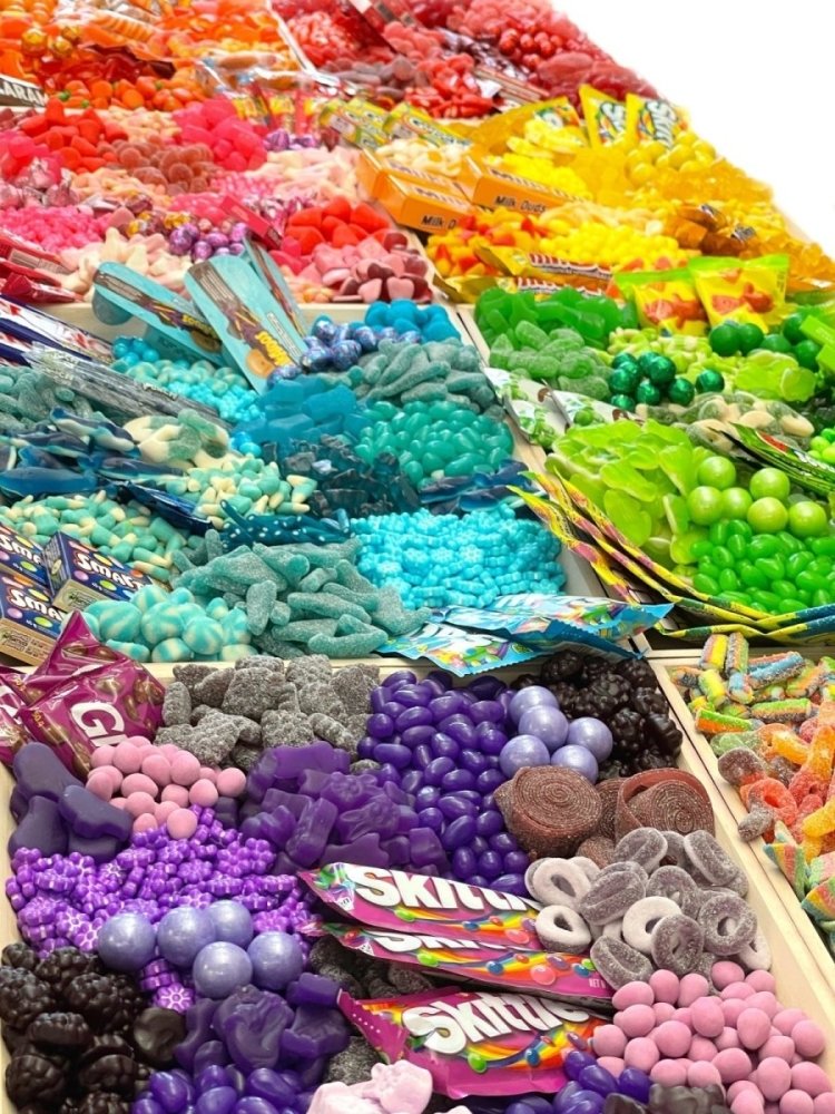 Monochrome Candy Platter-Candy &amp; Chocolate-Cured Catering-Medium-Blue-Cured Catering