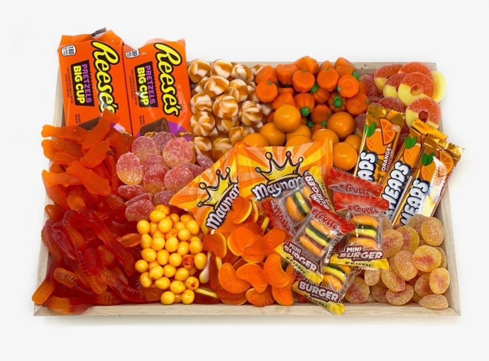 Monochrome Candy Platter-Candy &amp; Chocolate-Cured Catering-Medium-Orange-Cured Catering