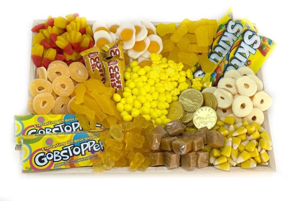 Monochrome Candy Platter-Candy &amp; Chocolate-Cured Catering-Medium-Yellow-Cured Catering