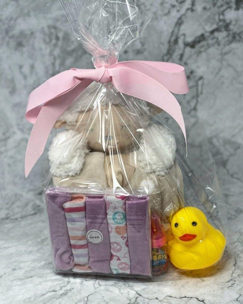 New Baby-loot bags-Cured Catering-Pink-Cured Catering