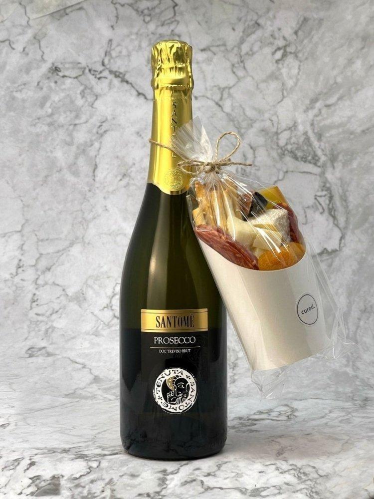 The Perfect Pair-charcurerie-Cured Catering-Charcuterie Cup-Prosecco-One Charcuterie Cup-Cured Catering