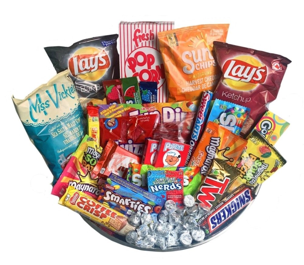 Wrapped Candy Tray-Food Gift Baskets-curedcatering-Medium-Cured Catering